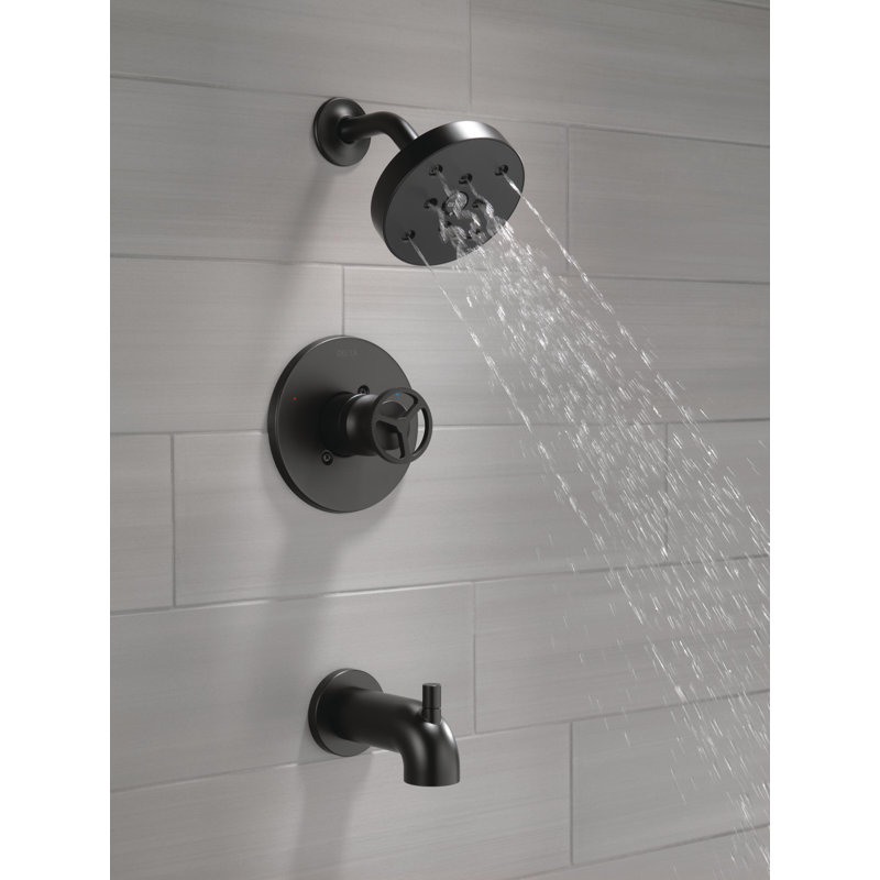 Trinsic  Tub and Shower Faucet, Matte Black