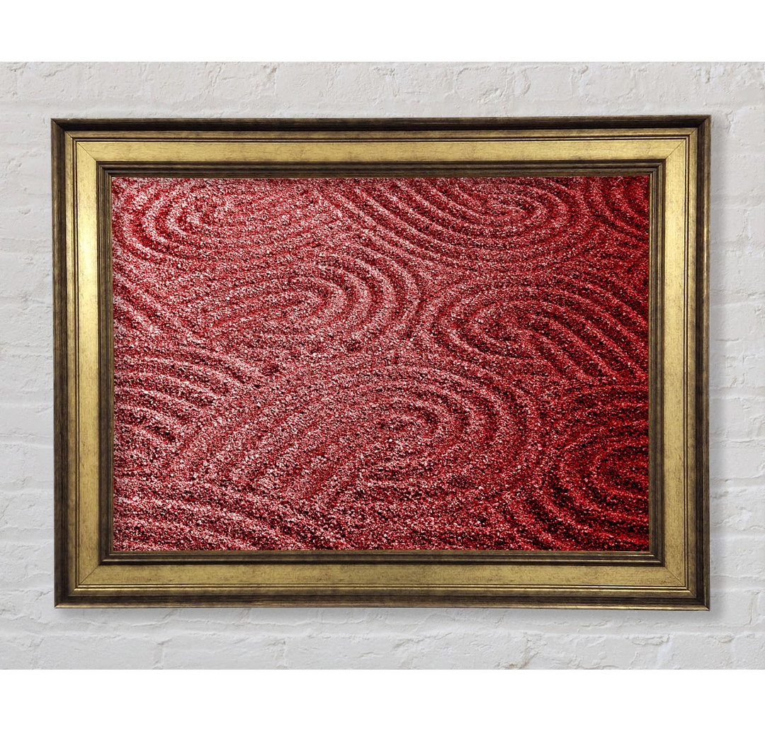 Red Sand Patterns - Einzelne Bilderrahmen Kunstdrucke