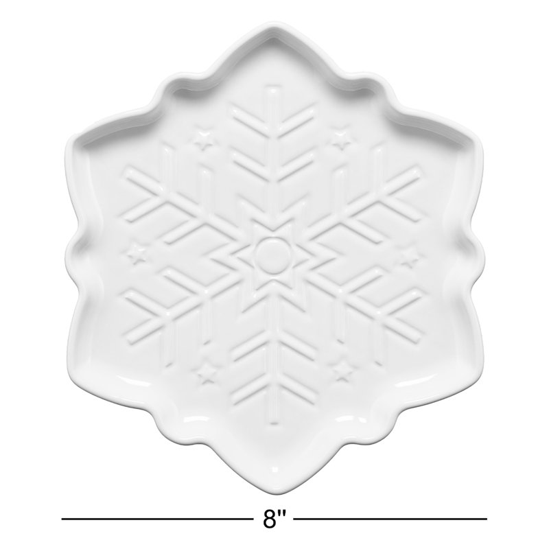 Fiesta Snowflake Shaped Plate, White