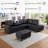 Faux Leather Ottoman