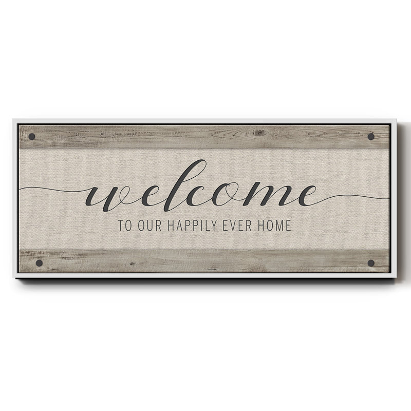 Happily Home- Framed Canvas