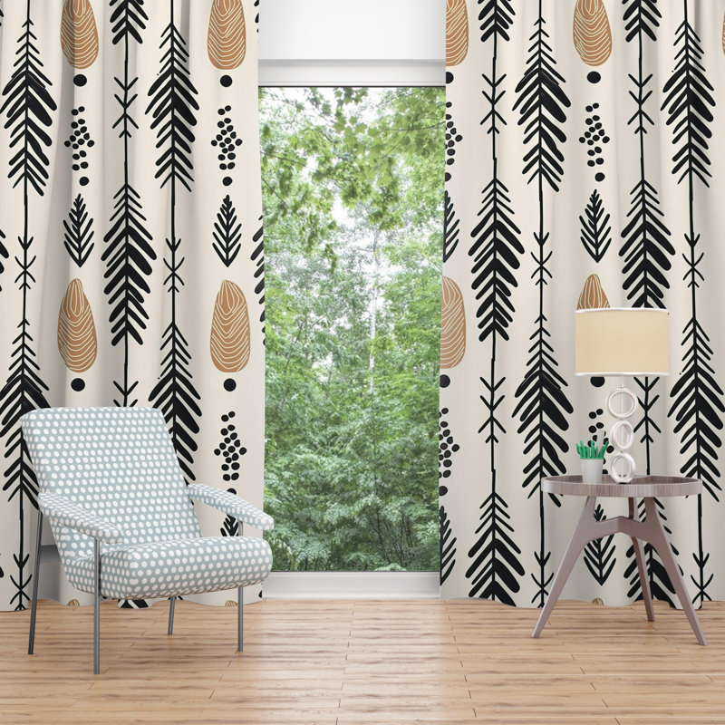 Room Darkening Curtain Pair, 20" W x 52" H