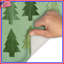 Tapis de bain Green Tree Silhouettes-369877788