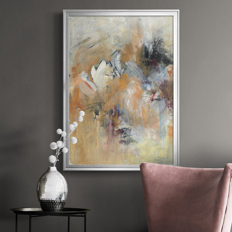 «Frozen Spring I», reproduction d'art sur toile, H 24,5 po x l 18,5 po x P 1 po, Cadre argenté