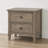 2-Drawer Nightstand With Round Bronze Pull Knobs