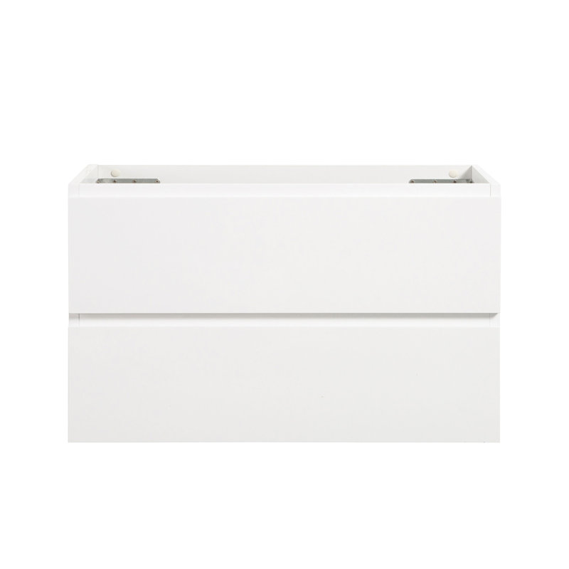 Armoire murale blanche sans lavabo - 36W-201. 20% d'espace de rangement élargi. Tiroir silencieux. Poignée moderne - Notion. . 18,1 po Largeur. 20,04 po. 35,7 de profondeur. 68,35 lb Bassin, option supplémentaire, tiroirs,