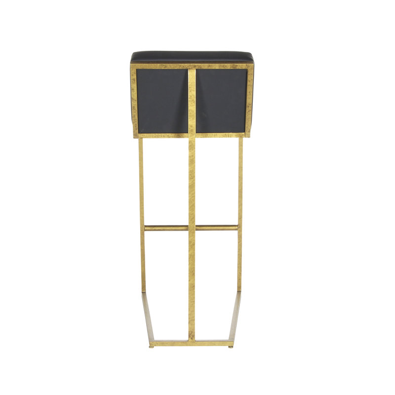 Outrageous Bar Stool, Royal Gold, Black