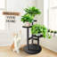 Étagère d'angle en bois à 3 niveaux pour plantes, présentoir à plantes à plusieurs niveaux pour l'intérieur et l'extérieur-258199484