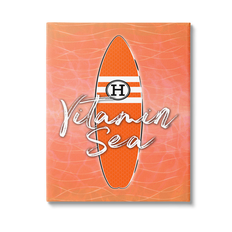 «Vitamin Sea on Orange» par Martina Pavlova, H 20 po x l 16 po x P 1,5 po