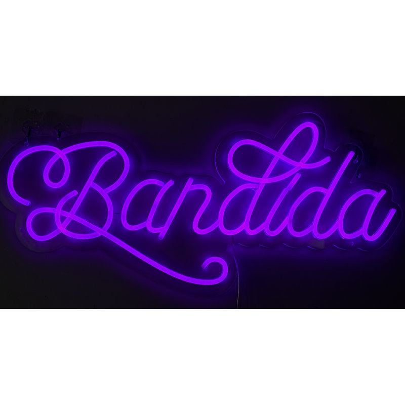 Enseigne lumineuse néon sur acrylique Bandida - 26 po x 12 po