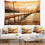 Tapisserie paysage marin sur la mer brune-28504562