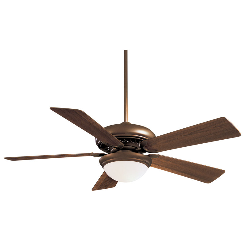 52" Supra 5 - Blade LED Standard Ceiling Fan with Remote Control and Light Kit Included, Oil Rubbed Bronze