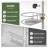4-Tier Adjustable Corner Shower Caddy Tension Pole, Rust-Resistant, 47-121 Inch, No-Drill Installation, Silver Gray-1393852007