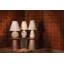 Capers Table Lamp in Aged Brass and Ceramic Ivory Petal by Cortney Bishop