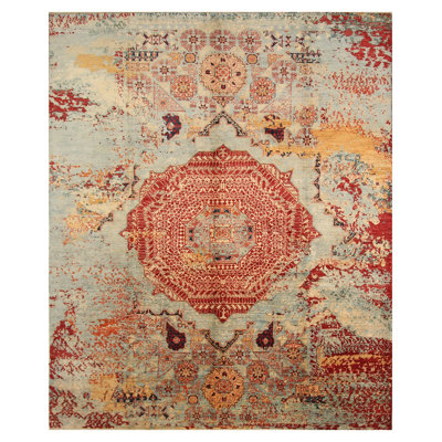 Hand-Knotted High-Quality Beige Area Rug