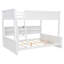 Lit double superposé au-dessus de grand lit double avec armoires de rangement et ports USB-210140755