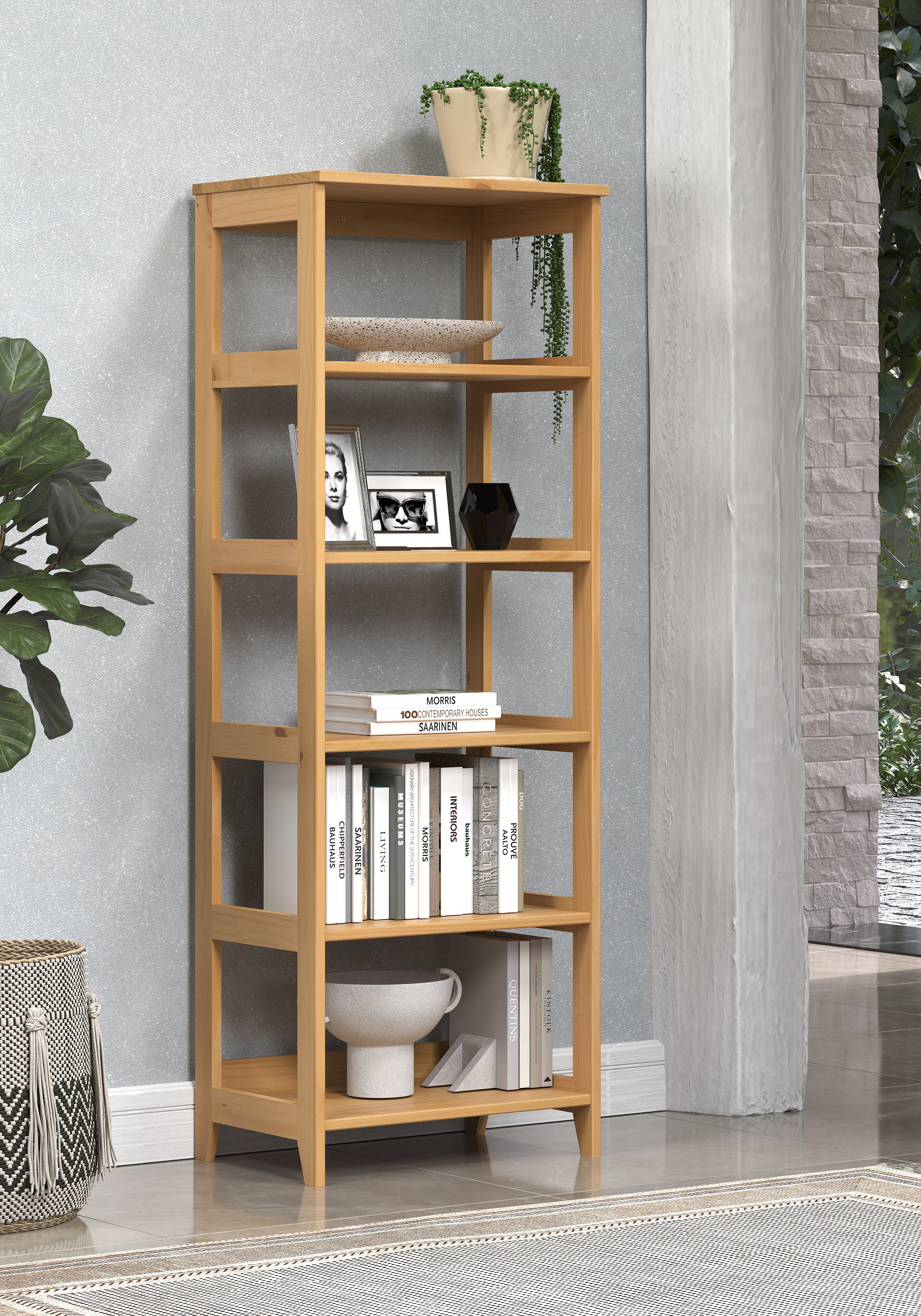 Rebrilliant Marazzi 143cm 5 Shelf Shelving Unit | Wayfair.co.uk