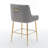 Baudel Upholstered Velvet Counter Stool-620647383