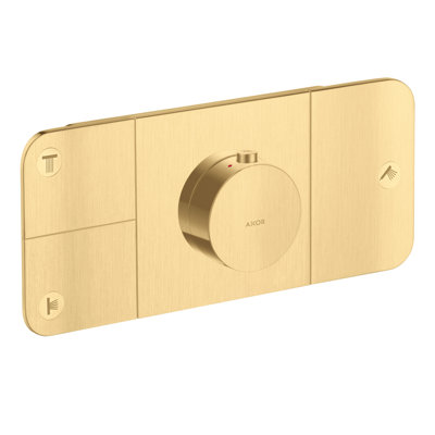 One Modern 4-Handle 10.63" Wide Thermostatic Shower Valve Trim