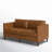 Clifford 73" Genuine Leather Custom Studio Sofa-82732672