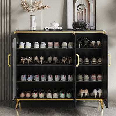 Gray Aluminum Shoe Storage