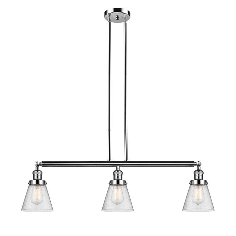 Montano 3 - Light Kitchen Island Pendant, No Bulb Included, Seedy, Polished Nickel