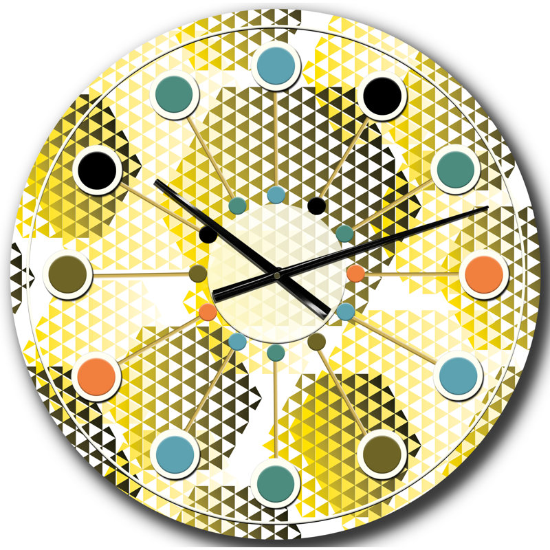 Horloge murale rétro Mid-Century, Grand