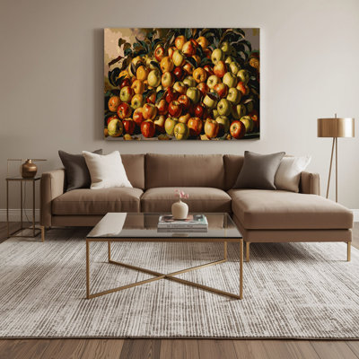 «Farm Apple Cluster», art mural sur toile brune