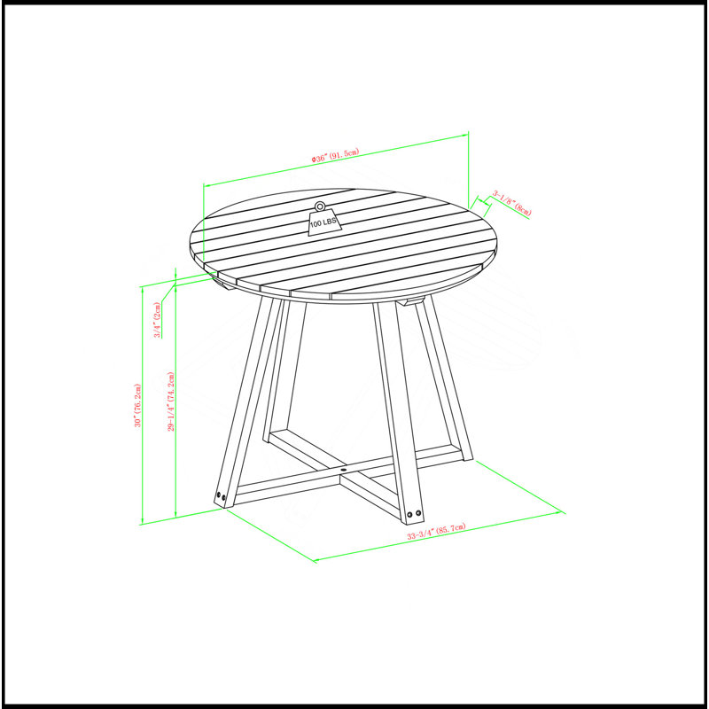 Table de salle à manger contemporaine à dessus en lattes de bois massif pour terrasse, lavable, résistante aux intempéries et élégante pour les réceptions en plein air