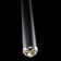 Cascade Dimmable LED Pendant with Clear Crystal Shade