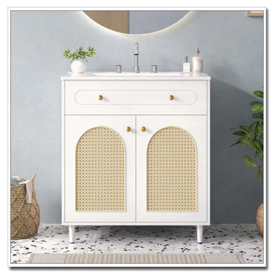 Meuble-lavabo 30 po avec lavabo en céramique