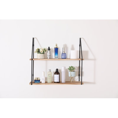 Momar 2 Piece Paulownia Tiered Shelf
