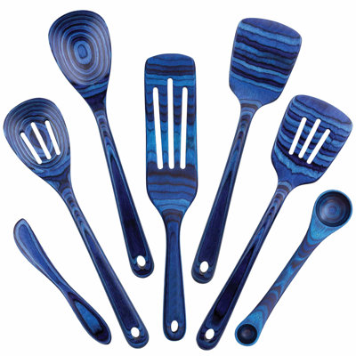 Baltique Malta 7-Piece Layered Birch Utensil Set