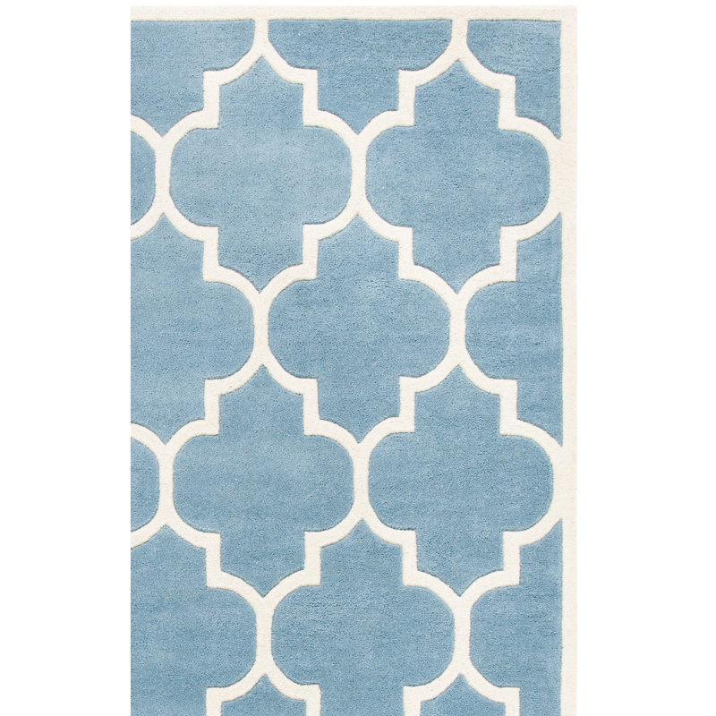 Tapis en laine touffeté à la main Carolene, Carré 8 pi 9 po