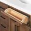 Meuble-lavabo double en bois massif Tidworth avec plateau en quartz blanc de 1,5 po-815378184-818783555