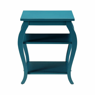 Table de bout avec plateau carré et 2 tablettes