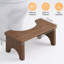 Tabouret de toilette en bambou pour adultes