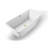 71" Streamline Freestanding Soaking Acrylic Bathtub With Drain and Bamboo Tray-75224164