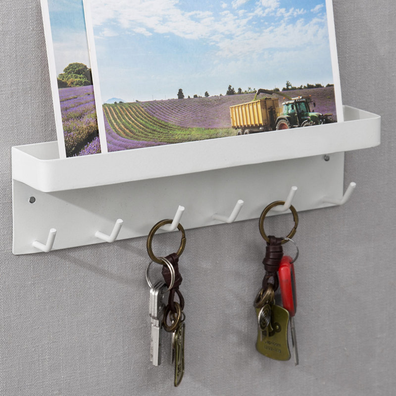Carlise Wall Mail Organiser with Key Hooks