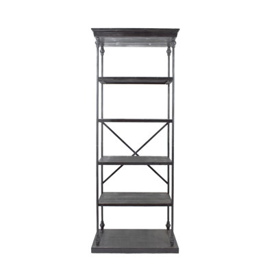 Metal Pipe Shelf With Fir Wood