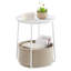 Table de bout avec plateau de rangement Neili