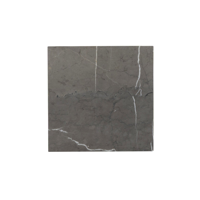 Ellric Pedestal 40", Grey Italian Marble