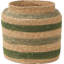 Seagrass Natural Stripe Round Basket-110455276