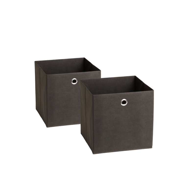 17 Stories Stoffbox Textil Decorative Bin, Black