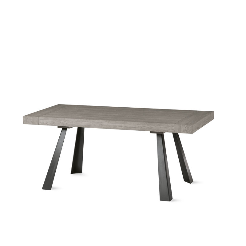 Keim Metal Base Dining Table, Wood, Graphite