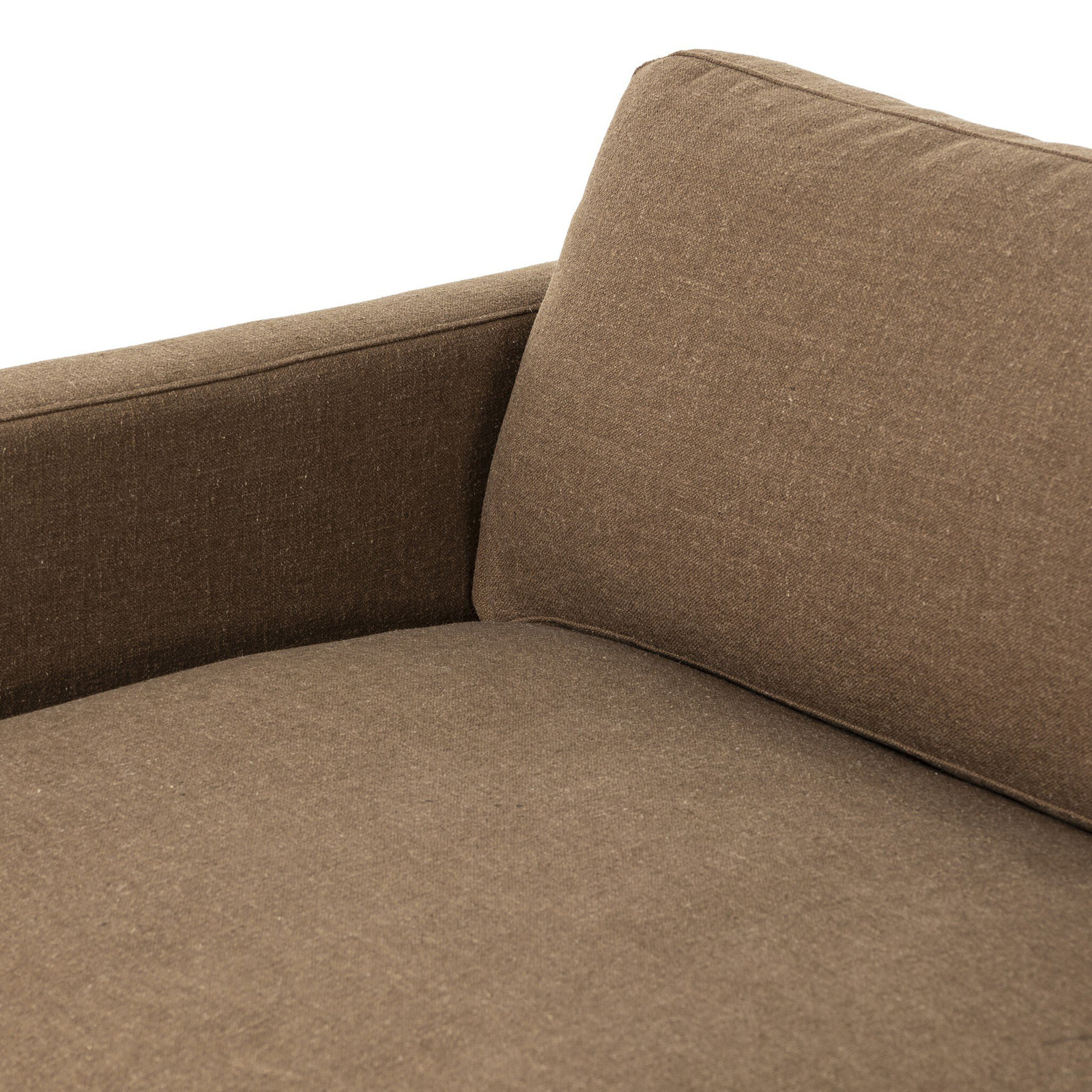 Menades 84'' Upholstered Sofa, Antwerp Cafe, Terra Brown Parawood