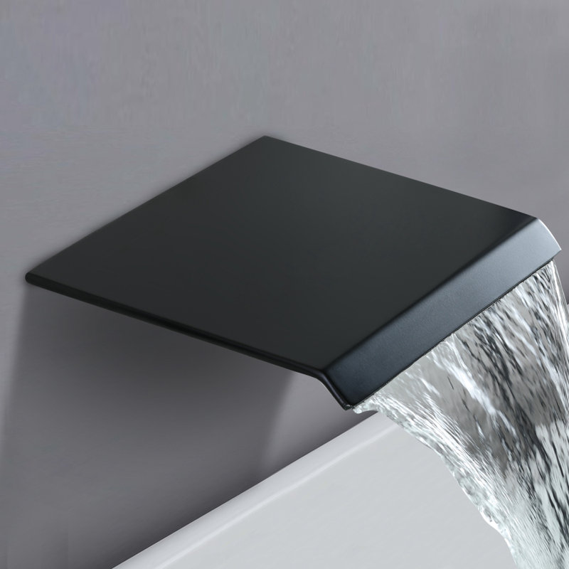 Bathroom Freestanding Tub Filler, Matte Black