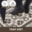 Tapis de couloir antidérapant à poils longs et courts (ensemble de 2)-78840692