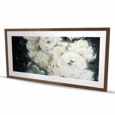 Garden Roses - Reproduction matte encadrée pour le décor de la chambre à coucher