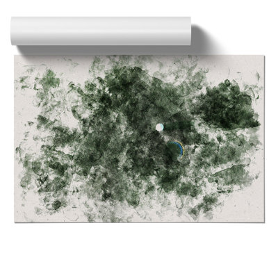 On the Golf Course Watercolour - Frameless Print